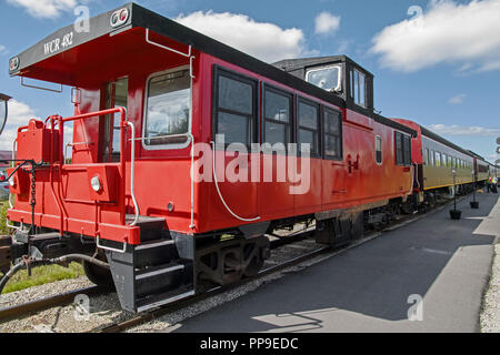 Der Waterloo Bahnhof ist eine entspannende Personenzug, der über ca. 10 km Entfernung von St Jakob Markt reist nach Elmira Gemeinschaft. Stockfoto