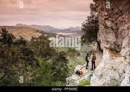 Valle de Colonya, Pollença, Sierra de Tramuntana, Mallorca, Balearen, Spanien. Stockfoto