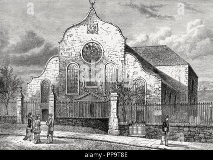 Canongate Kirk, Canongate, Edinburgh, Schottland, 18. Jahrhundert Stockfoto