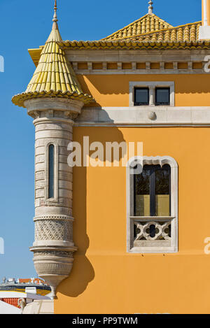 Cascais, Portugal, Casa L. Perestrelo De Vasconcelos, einem typisch portugiesischen Palast mit neomanueline Merkmal Stockfoto