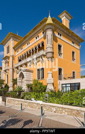 Cascais, Portugal, Casa L. Perestrelo De Vasconcelos, einem typisch portugiesischen Palast mit neomanueline Merkmal Stockfoto