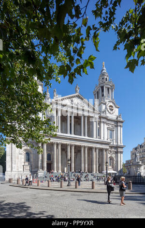 außen, St. Pauls Cathedral, London, England, UK Stockfoto