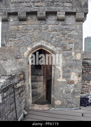 Cardiff, Großbritannien - 16. Semptember 2018: Blick auf das Schloss von Cardiff Stockfoto