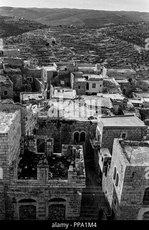 Blick auf Bethlehem vom Glockenturm der Kirche der Geburt Stockfoto