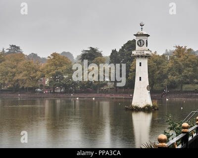 Blick auf Roath Park in Cardiff Stockfoto