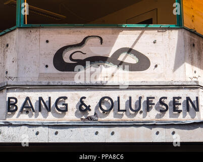 Bang&Olufsen Store, Kopenhagen, Seeland, Dänemark, Europa. Stockfoto