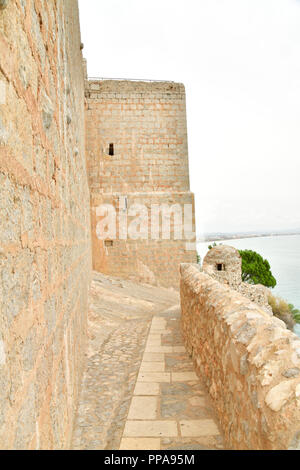 Festung der Burg von Peñiscola, Spanien Stockfoto