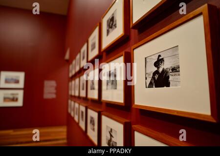 Fotos an der Wand, dem Australischen Zentrum für das bewegte Bild, Museum, Melbourne, VIC, Australien Stockfoto