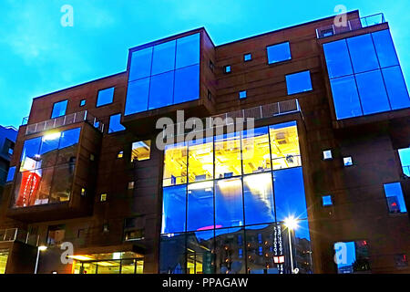 TALLINN, Estland - 30. AUGUST 2018: skandinavische Architektur von rotermann Quartal Stockfoto