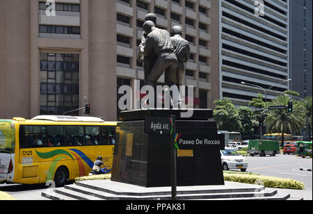 Ninoy Aquino Memorial in Makati City Stockfoto