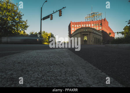 Goodyear Zeichen in Akron, Ohio Stockfoto