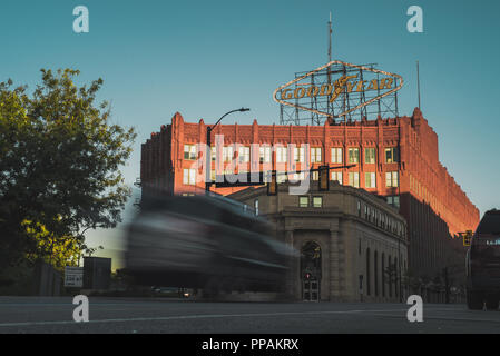 Goodyear Zeichen in Akron, Ohio Stockfoto