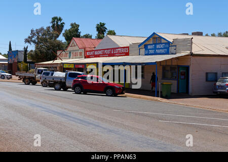 Australische Goldgräberstadt Architektur und Geschäfte, Mount Magnet, Murchison, Western Australia Stockfoto