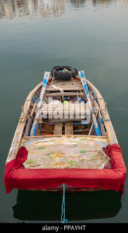 Holz- Boot, mit dem Sie den Port in der Türkei verankert. Stockfoto
