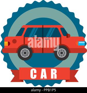 Gps-navigation Transport band Auto Aufkleber Vector Illustration Stock Vektor