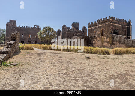 Das Archiv Schloss (Bibliothek) des Königs Fasilides. Ich Yohannis's Castle, und fasiladas's Castle, Fasil Ghebbi, Royal Enclosure, Gonder, Äthiopien. UNESCO-W Stockfoto
