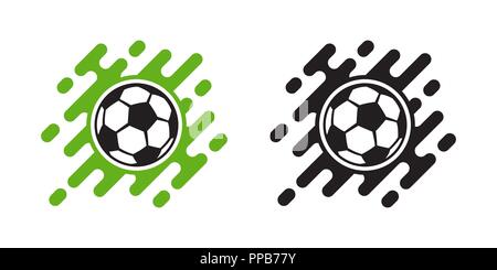 Fußball vektor Symbol auf weißem Hintergrund. Fußball-ball-Symbol Stock Vektor