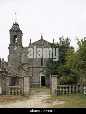 Spanien. Galizien. Melone. Zisterzienser Kloster St. Maria, im Jahr 1142 gegründet. Kirche. Stockfoto