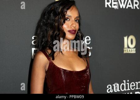 New York, NY, USA. 24 Sep, 2018. Kerry Washington in der Ankunftshalle zum 10. Jahrestag des Publikums belohnt Broadway Treueprogramm, Sony Halle im Paramount Hotel, New York, NY 24. September 2018. Quelle: Steve Mack/Everett Collection/Alamy leben Nachrichten Stockfoto