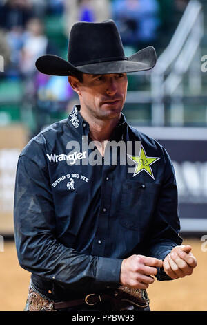 Fairfax, Virginia, USA. 23 Sep, 2018. SEAN WILLINGHAM in Aktion in der zweiten Nacht der Konkurrenz an EagleBank Arena in Fairfax, Virginia statt. Credit: Amy Sanderson/ZUMA Draht/Alamy leben Nachrichten Stockfoto