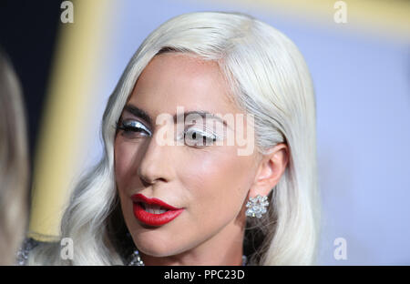 Los Angeles, Ca, USA. 24 Sep, 2018. Lady Gaga, an der Los Angeles Premiere Star ist geboren im Shrine Auditorium in Los Angeles Kalifornien am 24. September 2018. Credit: Faye Sadou/Medien Durchschlag Los Angeles, Ca 24. September: Lady Gaga, an der Los Angeles Premiere Star ist geboren im Shrine Auditorium in Los Angeles Kalifornien Am 24. September 2018. Credit: Faye Sadou/Medien Punch/Alamy leben Nachrichten Stockfoto