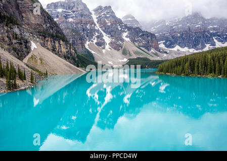 Moraine Lake, Banff, Alberta, Kanada Stockfoto