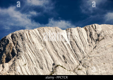 Roche Miette in den kanadischen Rocky Mountains in der Nähe von Jasper. Stockfoto