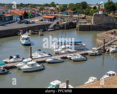 Der alte Hafen von Château d'Oléron. Ile d'Oléron, Frankreich Stockfoto