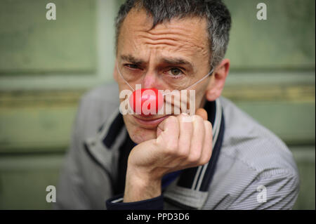 Alexander Strauss, Vorsitzender des Clowns ohne Grenzen" Deutschland, die Theodor Heuss Medaille in diesem Jahr vergeben werden. Stockfoto