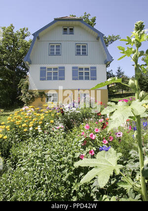 Die ehemalige Residenz des Malers Gabriele Muenter in Murnau. Stockfoto