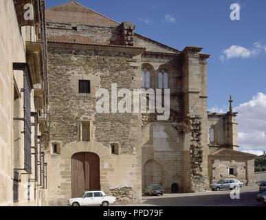 DEPENDENCIAS DEL CONVENTO DE SAN BENITO DE ALCANTARA - SIGLO XVI. Lage: CONVENTO DE SAN BENITO. Alcantara. CACERES. Spanien. Stockfoto