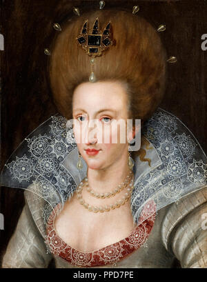 Anna von Dänemark, Königin von England. John de Critz, ca. 1605 Stockfoto