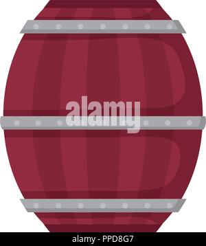 Holzfass trinken Alkohol rustikalen Vector Illustration Stock Vektor