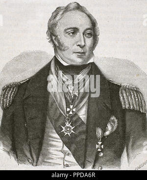 NAPIER, Sir Charles (Merchiston Hall, 1786-London 1860). Britischer Admiral. Gravur. Stockfoto