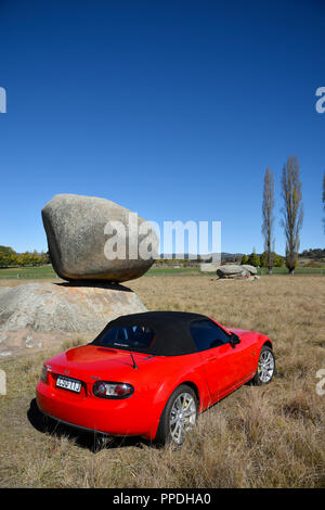 NC 2006 Mazda MX5 Miata bei Stonehenge Recreational Reserve in der Nähe von Byron Bay, New South Wales, Australien Stockfoto