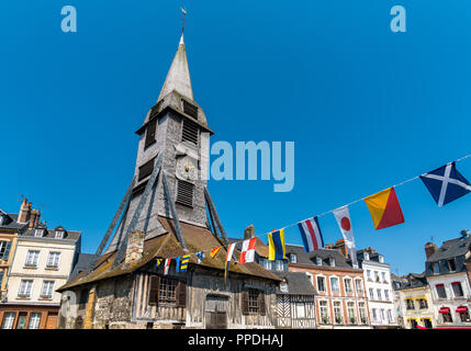 Die hl. Katharina Kirche in Honfleur - Normandie, Frankreich Stockfoto