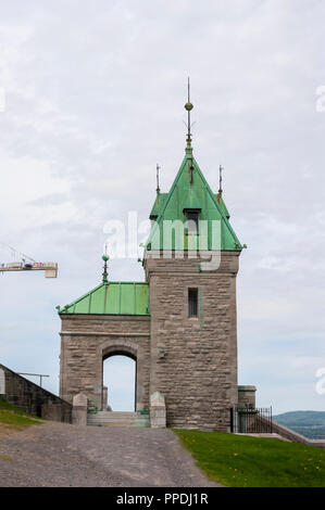 Porte Kent (Kent Tor) - eines der vier erhaltenen Tore innerhalb der Stadtmauern von Quebec Stadt umgibt, dass die meisten der alten Quebec. Quebec City, Kanada Stockfoto