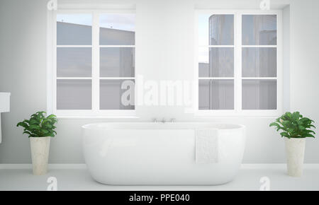 Badezimmer 3D-Rendering Stockfoto