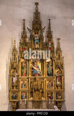 Innere des gotischen Stil der Martinskirche in der stadt Bratislava in der Slowakei. Stockfoto