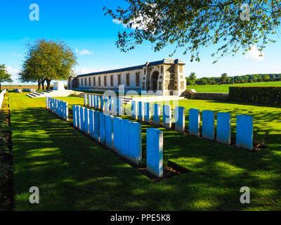 Neuseeland Kräfte Memorial bei Caterpillar Tal Friedhof an der Somme Schlachtfeld, Frankreich Stockfoto