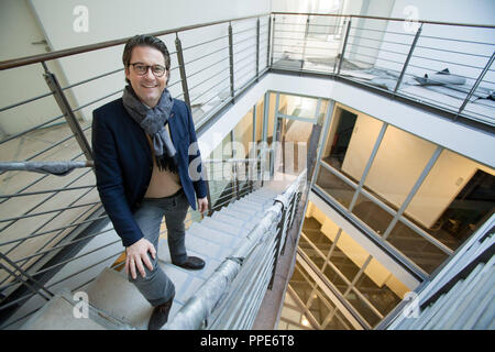 Andreas Scheuer, Generalsekretär der CSU, in der neuen CSU-Parteizentrale in der Mies-van-der-Rohe-Strasse 1 in München. Stockfoto