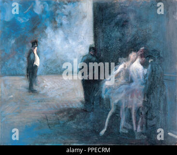 Jean-Louis Forain, Backstage - Symphonie in Blau. Circa 1900-1923. Öl auf Leinwand. Ohara Museum of Art, Kobe, Japan. Stockfoto