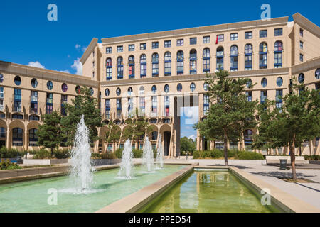 Paris, Noisy-le-Grand Mont d'Est, Pave-Neuf, Les Arenes de Picasso, Architekt Manuel Nunez Yanowsky Stockfoto