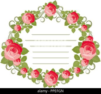 Vintage Grußkarte.eps 10-Abbildung für Ihr Design Stock Vektor