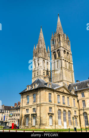 Die Saint Etienne Abteikirche in Caen, Frankreich Stockfoto