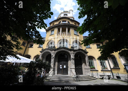 Äußere des Müller'schen Volksbad in München. Stockfoto