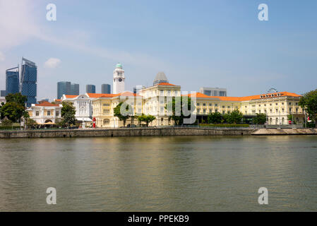 Das Asian Civilisations Museum in Kaiserin von Singapore River gegenüber von Boat Quay in Singapur Republik Asien Stockfoto