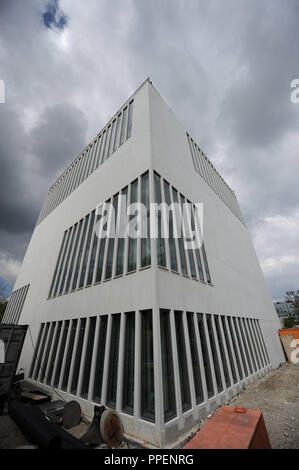 Website des NS-Dokumentationszentrum (Dokumentationszentrum für die Geschichte des Nationalsozialismus) in der Brienner Straße in der Nähe der Königsplatz. Stockfoto