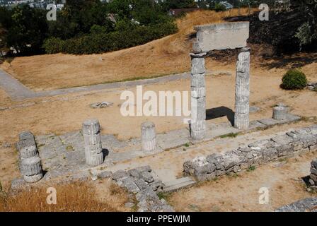 In der Ukraine. Die autonome Republik Krim. Die Ruinen der antiken griechischen Stadt Panticapaeum, gegründet von Milesians in Mount Mithridat. Kertsch. Stockfoto