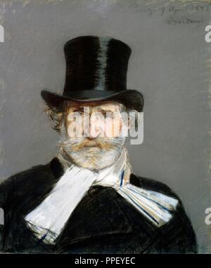 Giuseppe Verdi (1813-1901) Retrato de Giovanni Baldini. Autor: Giovanni Boldini. Giovanni Boldini. Stockfoto